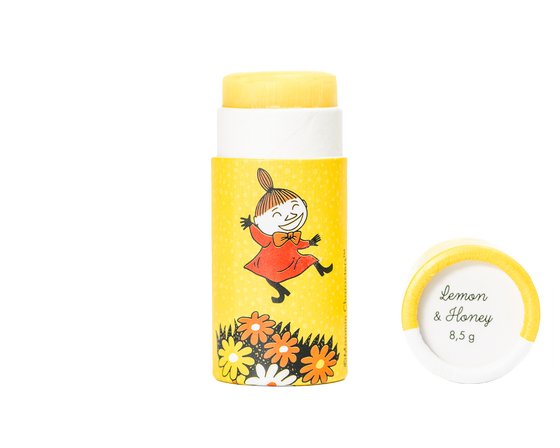 Balzám na rty Moomin - včelí vosk s citronem & medem (Little My)