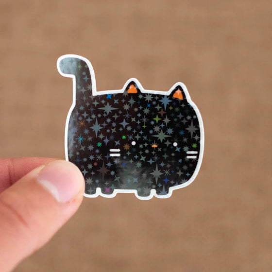 Vinylová samolepka Black Cat - holografická
