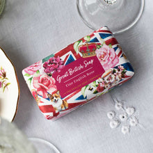  Tuhé mýdlo Great British Soap jemná anglická růže - Fine English Rose