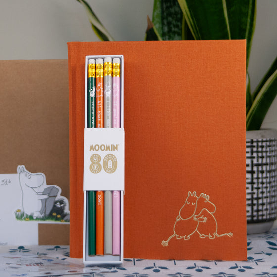 Moomin Bundle zápisník + tužky + samolepky