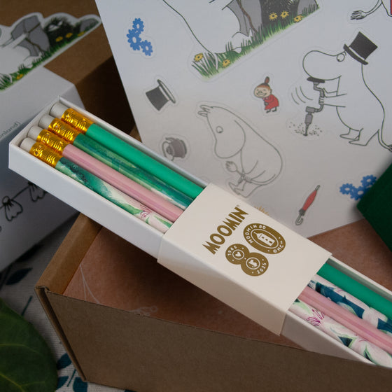Moomin Bundle zápisník + tužky + samolepky