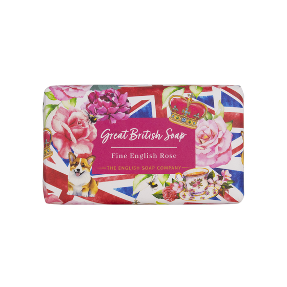 Tuhé mýdlo Great British Soap jemná anglická růže - Fine English Rose