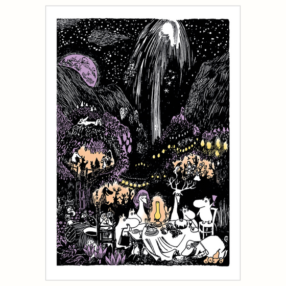 Pohlednice Muminci - Moominmamma's Party (Čarodějův klobouk)