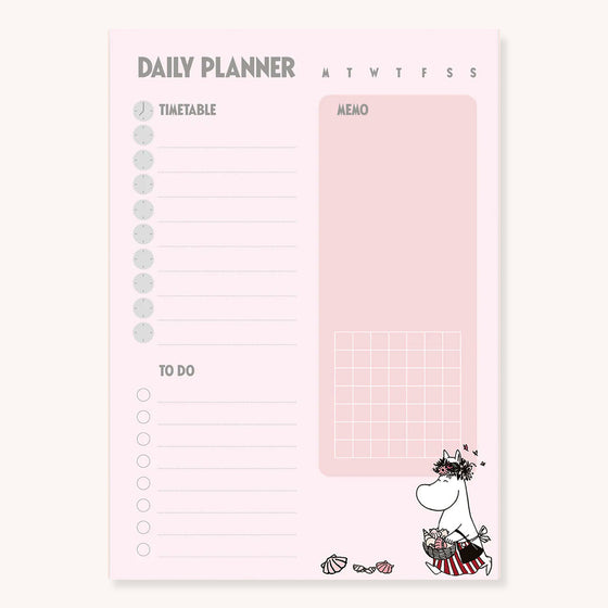 Denní plánovač A5 Muminci - Moomin Pink