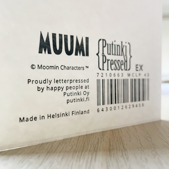 Přání Muminci - Moomin Uncertain Letterpress