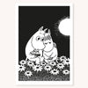 Pohlednice Muminci - Moomin Hug Letterpress