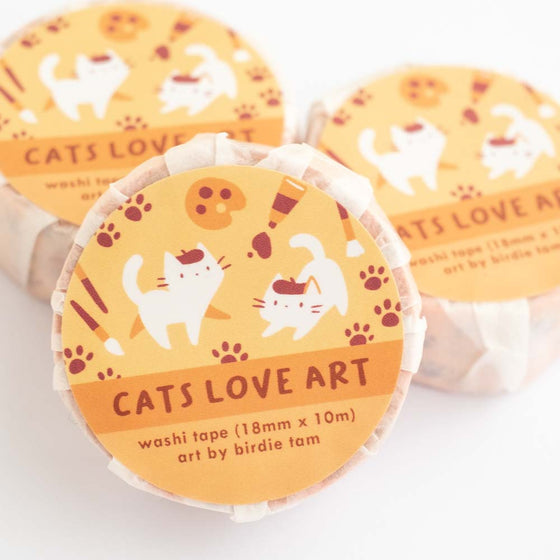 Washi páska Cat Artists