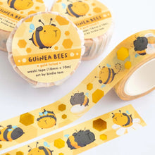  Washi páska Guinea Bees se zlatou fólií