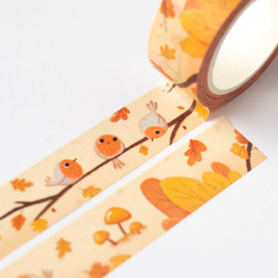 Washi páska Autumn Birds